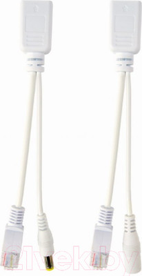 Адаптер Gembird PP12-POE-0.15M-W (2шт, 0.15м)