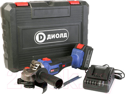 Угловая шлифовальная машина Диолд АМШУ-20 ЛИ-01 / 10300051 (кейс)