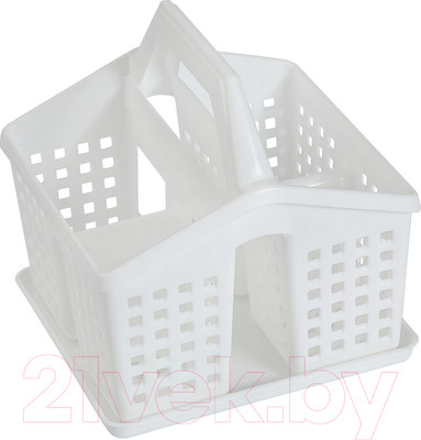 Подставка для кухонных приборов Violet Лофт / 480006 (белый)