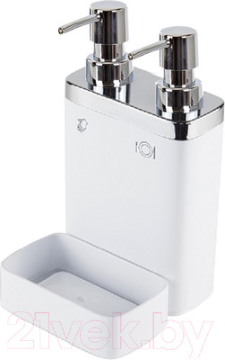 Дозатор моющего средства с подставкой для губки Primanova Viva M-E10-01