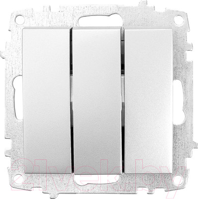 Выключатель El-Bi Zena-Vega / 609-011000-254 (серебристый)