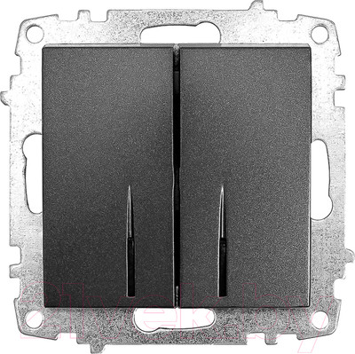 Выключатель El-Bi Zena-Vega / 609-011100-203 (дымчатый)