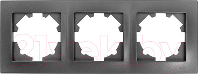Рамка для выключателей и розеток El-Bi Vega / 510-011100-227 (дымчатый)