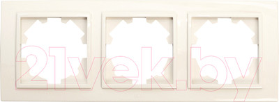Рамка для выключателей и розеток El-Bi Zena / 500-010300-227 (кремовый)