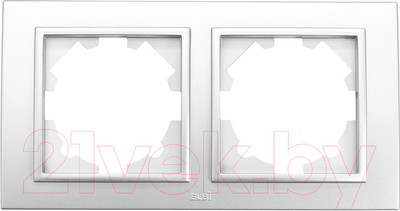 Рамка для выключателей и розеток El-Bi Zena / 500-011000-226 (серебристый)