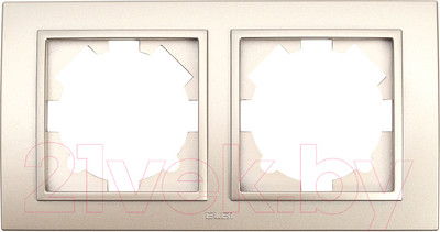 Рамка для выключателей и розеток El-Bi Zena / 500-011400-226 (титан)