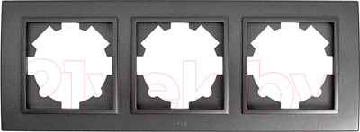 Рамка для выключателей и розеток El-Bi Zena / 500-011100-227 (дымчатый)