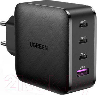 Зарядное устройство сетевое Ugreen CD224 / 70774 (черный)