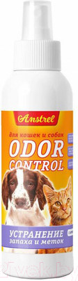 Средство для нейтрализации запахов и удаления пятен Amstrel Оdor Control для собак и кошек  (с ароматом, 200мл)