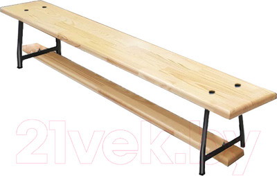 Скамейка гимнастическая Dinamika Эконом / ZSO-003405 (1м, дерево)