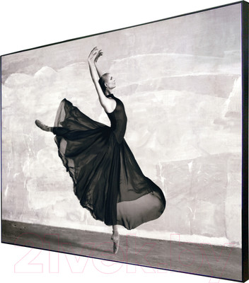 Картина Декарт Дама в танце в черном платье 8Л3428 (в раме)