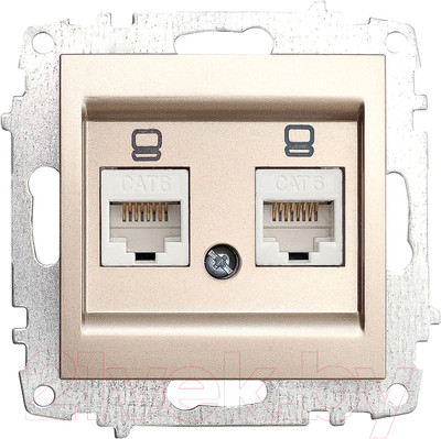 Розетка El-Bi Zena-Vega / 609-011400-248 (титановый)