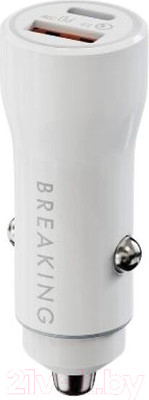 Адаптер питания автомобильный Breaking A15 / 23151 (белый)