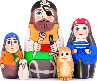 Матрешка сувенирная Брестская Фабрика Сувениров Пираты 5302