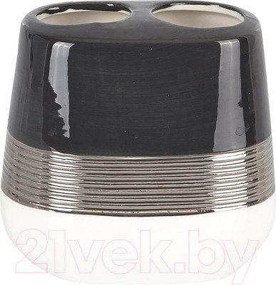 Стакан для зубной щетки и пасты Primanova Lucas Silver D-20462