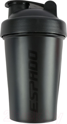 Шейкер спортивный Espado С венчиком / ES901 (400мл, черный)