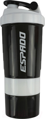 Шейкер спортивный Espado ES905 (500мл, черно-белый)