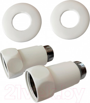 Комплект фитингов для полотенцесушителя Luxon 731SCH1005Ral9016