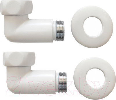 Комплект фитингов для полотенцесушителя Smart 741SCH1005Ral9016