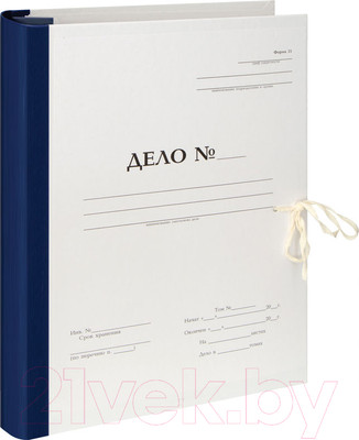 Папка картонная OfficeSpace Дело № / 255996 (синий)