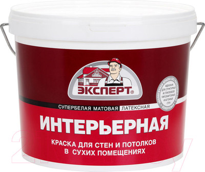 Краска Эксперт Интерьерная (7кг, супербелый)