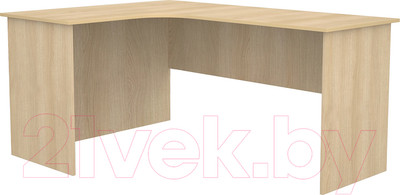 Письменный стол МДК СПУ-П угловой 1600x1200x755 (правый, дуб млечный)