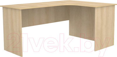 Письменный стол МДК СПУ-Л угловой 1600x1200x755 (левый, дуб млечный)