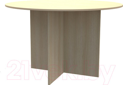 Стол для переговоров МДК СП-К круглый 1200x1200x750 (дуб млечный)
