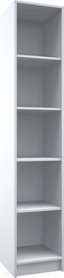 Стеллаж МДК СЛУ1 узкий открытый 390x370x2000 (белый)