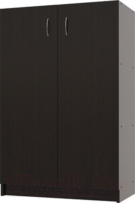 Стеллаж МДК СЛН2 широкий закрытый низкий 780x386x1200 (венге)