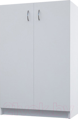 Стеллаж МДК СЛН2 широкий закрытый низкий 780x386x1200 (белый)