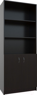 Стеллаж МДК СЛШ3 широкий с 2 дверьми и полками 780x386x2000 (венге)