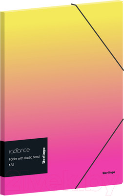 Папка для бумаг Berlingo Radiance / FB5_A5001 (желтый/розовый)