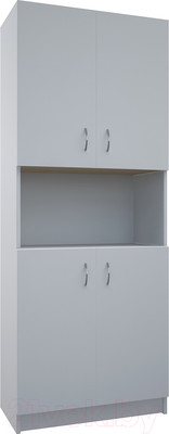 Стеллаж МДК СЛШ4 широкий с 4 дверьми и полками 780x386x2000 (белый)