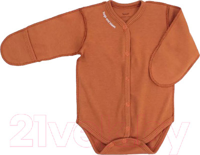 Боди для малышей Rant Hugs And Kisses / 6772/1-62 (Curry Brown, р.62)