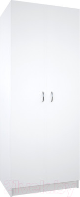 Шкаф МДК ШК1 для одежды 2-х дверный 780x596x2000 (белый)