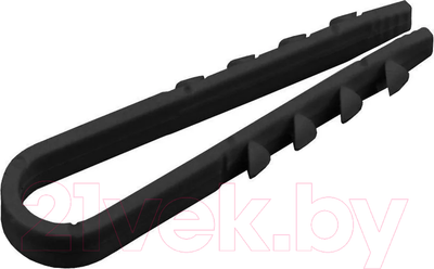 Дюбель-хомут КС ДХК-25 19-25 / 93325 (100шт, черный)