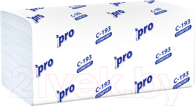 Бумажные полотенца PROtissue V сложения 1-слойные / С193