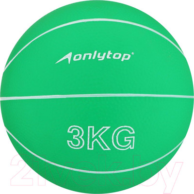 Медицинбол Onlytop 2763597 (3кг, зеленый)