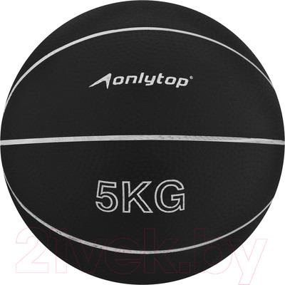 Медицинбол Onlytop 2763599 (5кг, черный)