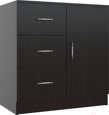 Тумба МДК КМ1Д с ящиками и дверками 820x800x418 (венге)