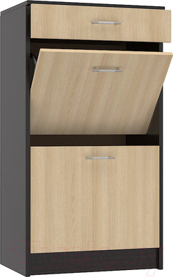 Тумба для обуви МДК ПРО 1100x600x400 (венге/дуб млечный)