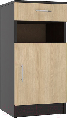 Тумба МДК ПРТ1 с ящиком 870x400x400 (венге/дуб млечный)