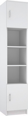 Шкаф-пенал МДК ПРС2 открытый с 2 дверками 2020x400x400 (белый)