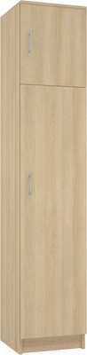 Шкаф-пенал МДК ПРСЗ закрытый 2020x400x400 (дуб млечный)