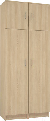 Шкаф МДК ПРШ1 2-х створчатый 2020x800x400 (дуб млечный)