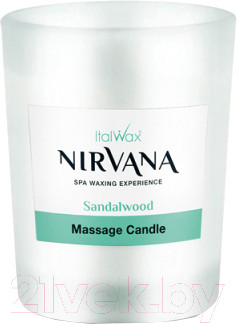 Масло после депиляции ItalWax Массажное Сандал Nirvana в виде свечи