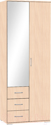 Шкаф МДК ГШ1 2-х створчатый 2120x800x450 (дуб млечный)