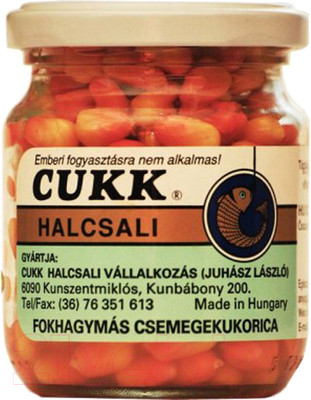 Насадка рыболовная CUKK Кукуруза сладкая Чеснок / 4854 (220мл, светло-розовый)