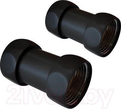 Комплект фитингов для полотенцесушителя Smart 1"х1/2" г/г Ral 9005 730SCH1004